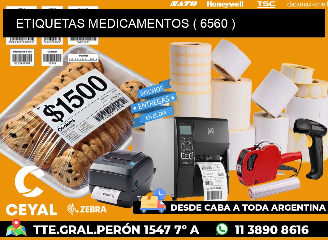 ETIQUETAS MEDICAMENTOS ( 6560 )