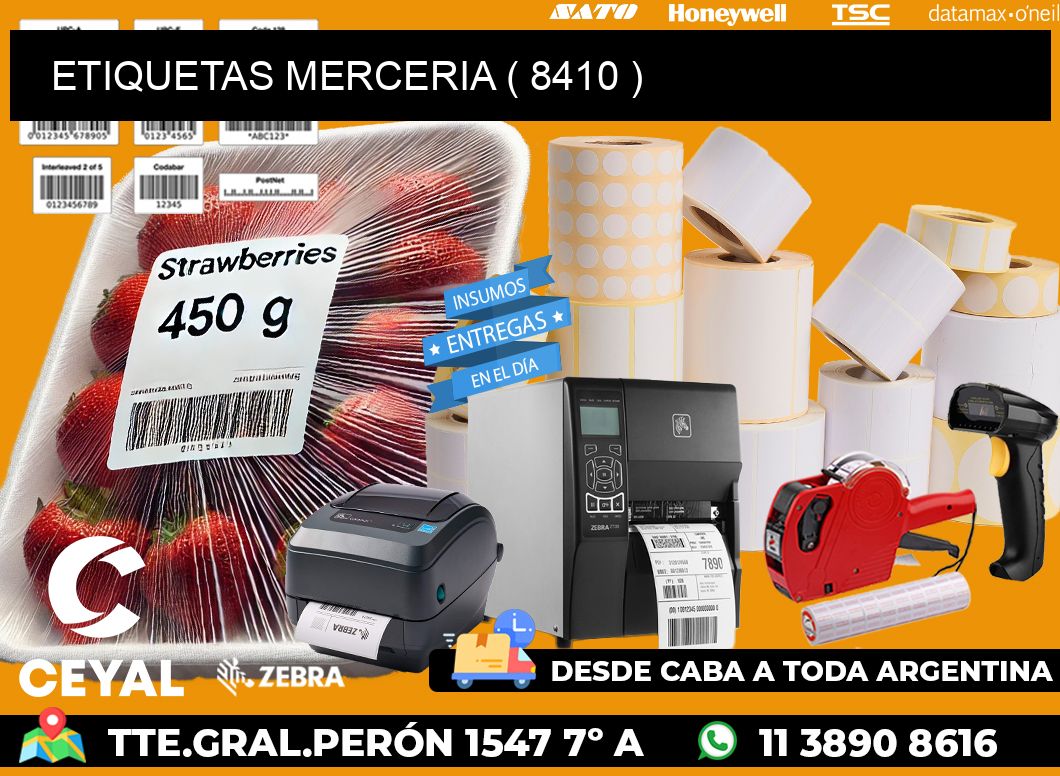 ETIQUETAS MERCERIA ( 8410 )