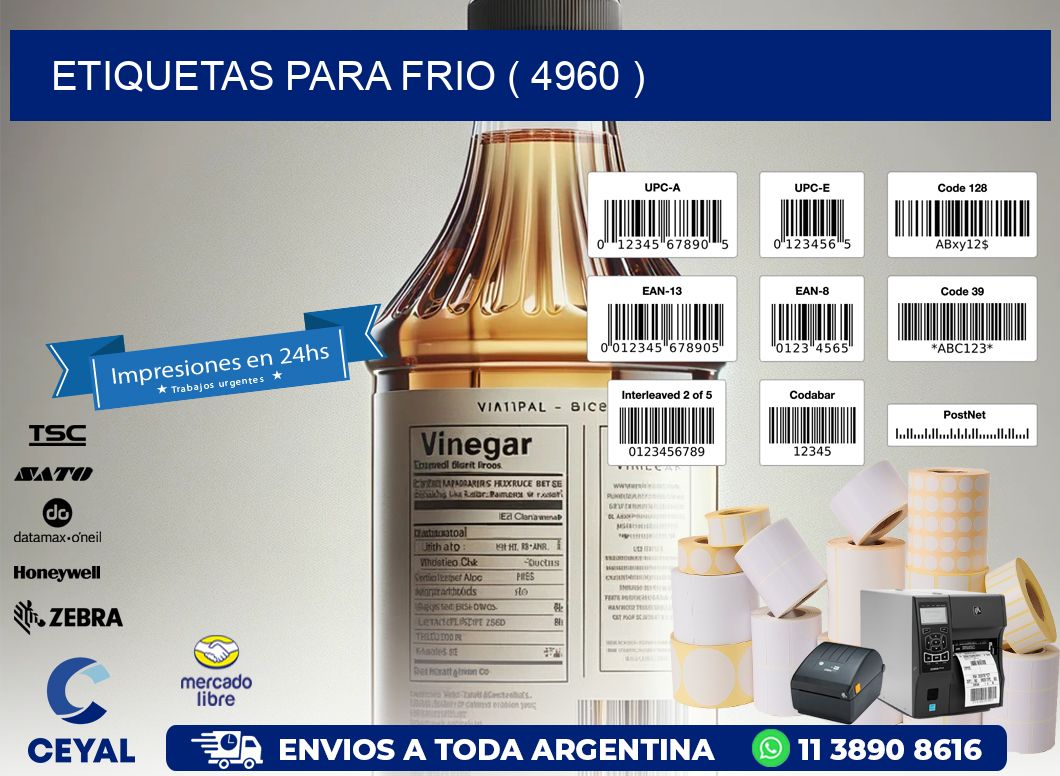 ETIQUETAS PARA FRIO ( 4960 )