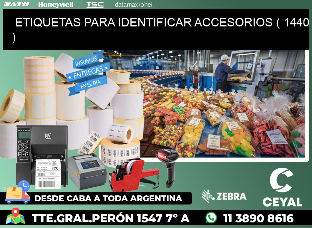 ETIQUETAS PARA IDENTIFICAR ACCESORIOS ( 1440 )