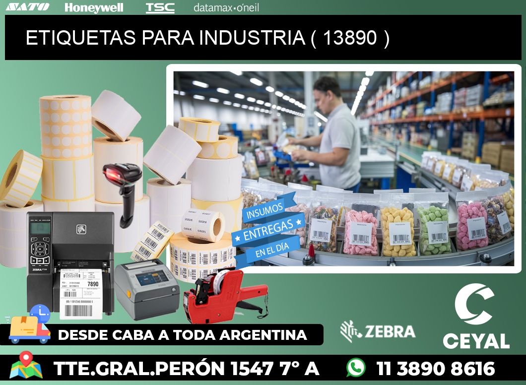 ETIQUETAS PARA INDUSTRIA ( 13890 )