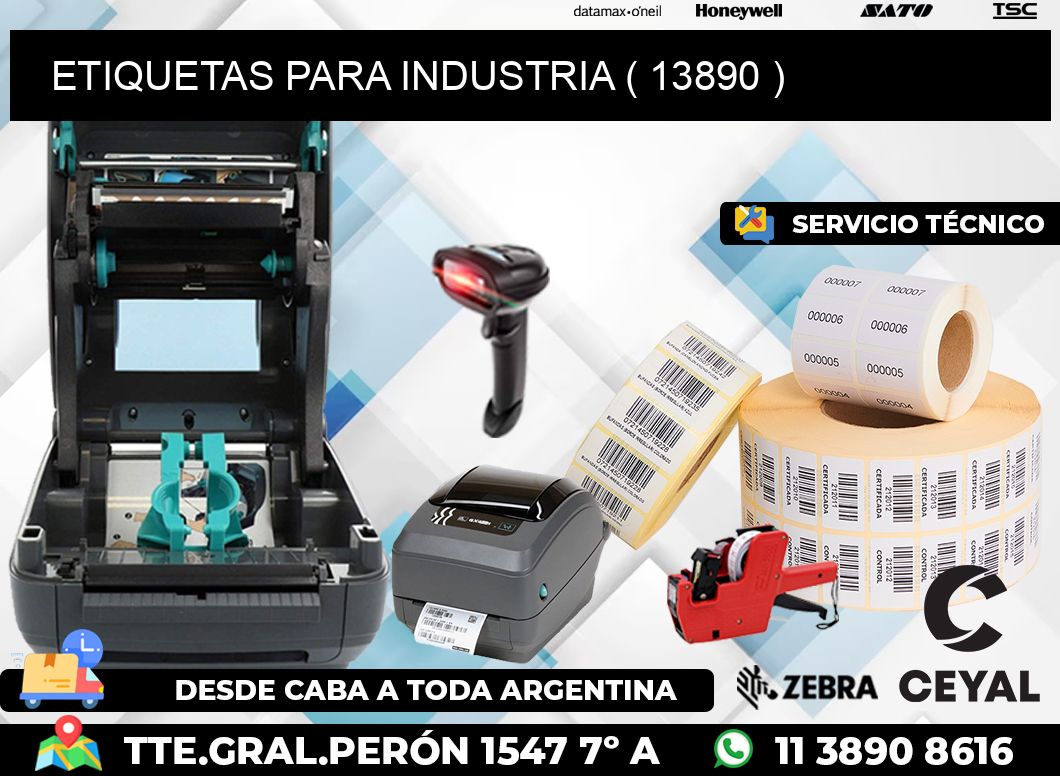 ETIQUETAS PARA INDUSTRIA ( 13890 )