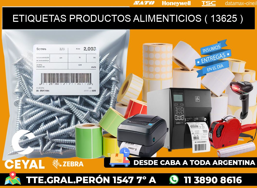 ETIQUETAS PRODUCTOS ALIMENTICIOS ( 13625 )