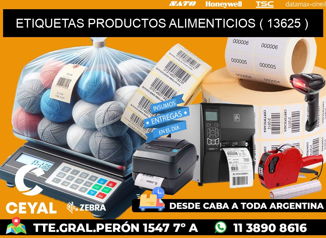 ETIQUETAS PRODUCTOS ALIMENTICIOS ( 13625 )