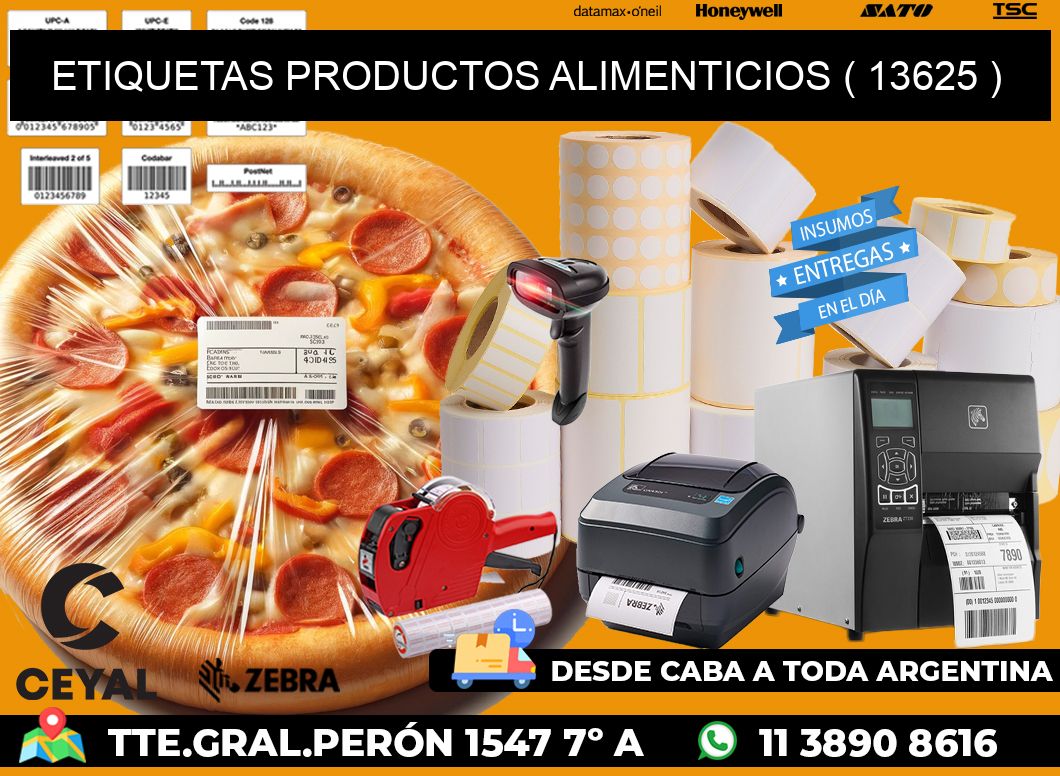 ETIQUETAS PRODUCTOS ALIMENTICIOS ( 13625 )