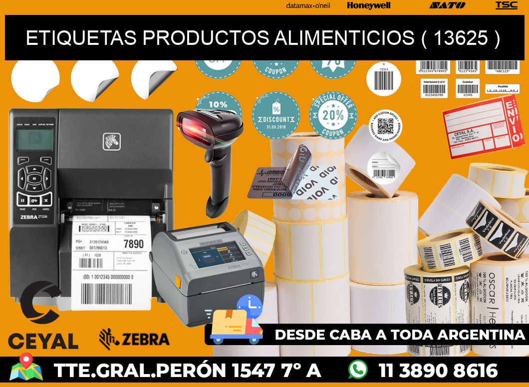 ETIQUETAS PRODUCTOS ALIMENTICIOS ( 13625 )