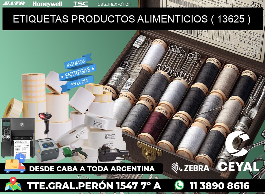 ETIQUETAS PRODUCTOS ALIMENTICIOS ( 13625 )