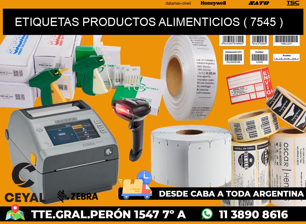 ETIQUETAS PRODUCTOS ALIMENTICIOS ( 7545 )