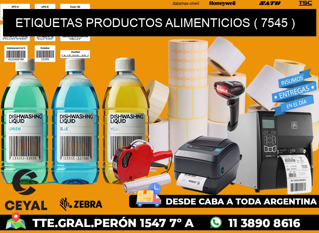 ETIQUETAS PRODUCTOS ALIMENTICIOS ( 7545 )