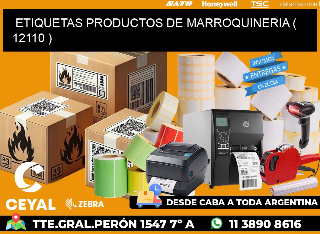 ETIQUETAS PRODUCTOS DE MARROQUINERIA ( 12110 )