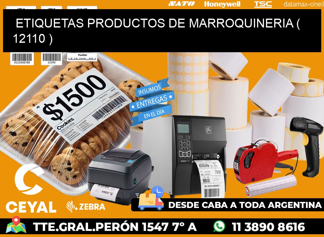 ETIQUETAS PRODUCTOS DE MARROQUINERIA ( 12110 )