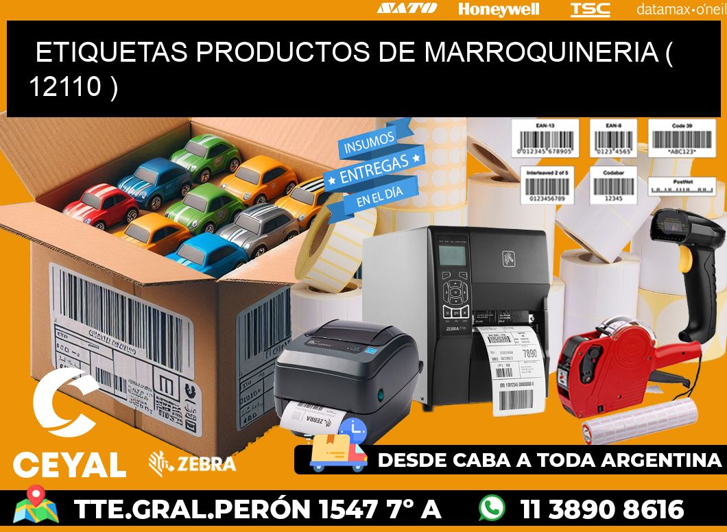 ETIQUETAS PRODUCTOS DE MARROQUINERIA ( 12110 )