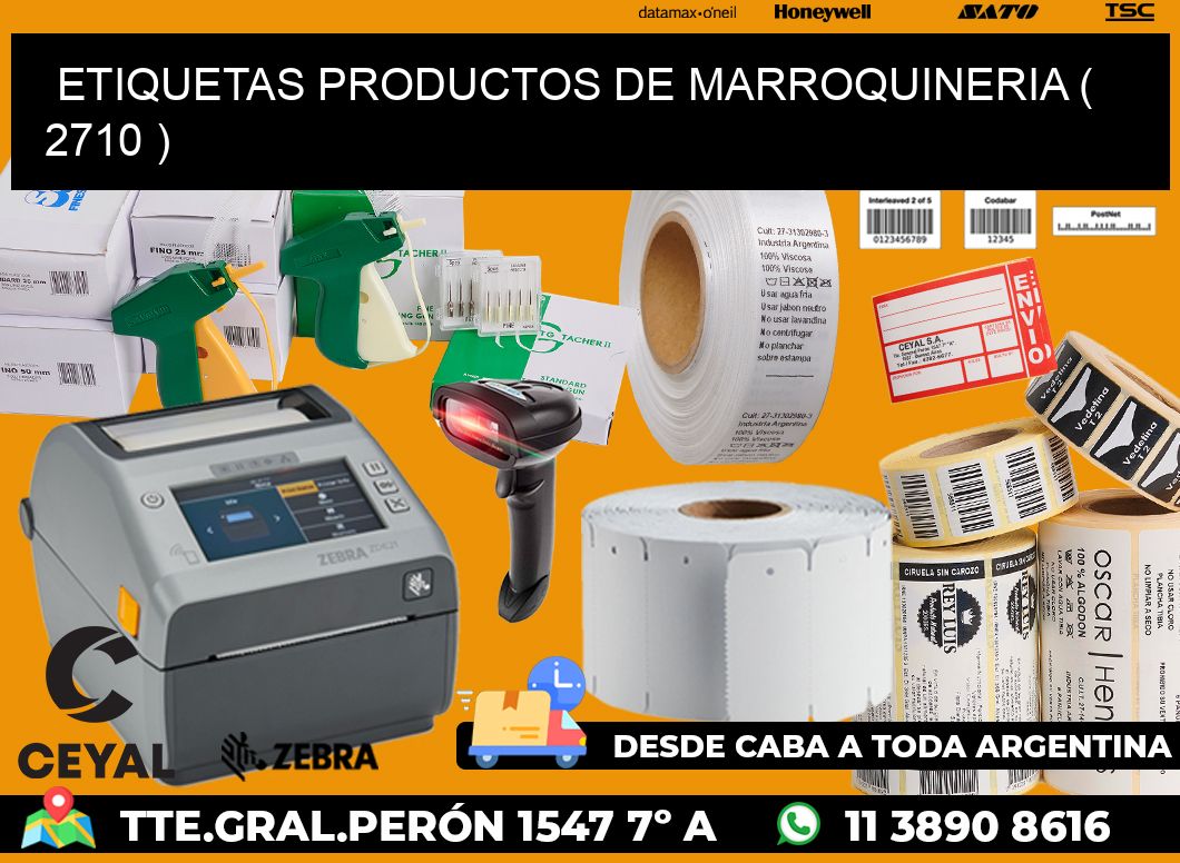 ETIQUETAS PRODUCTOS DE MARROQUINERIA ( 2710 )