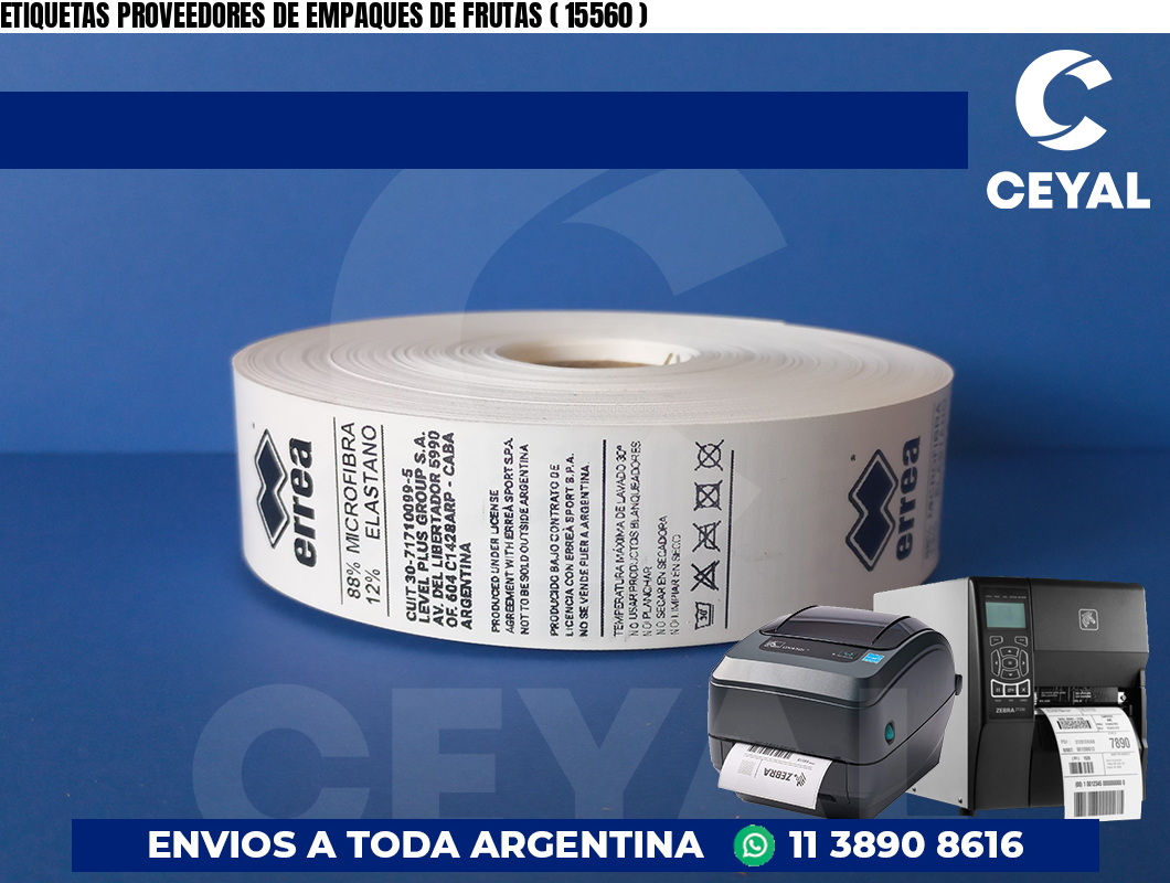 ETIQUETAS PROVEEDORES DE EMPAQUES DE FRUTAS ( 15560 )