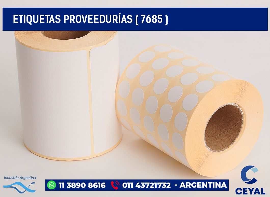 ETIQUETAS PROVEEDURÍAS ( 7685 )