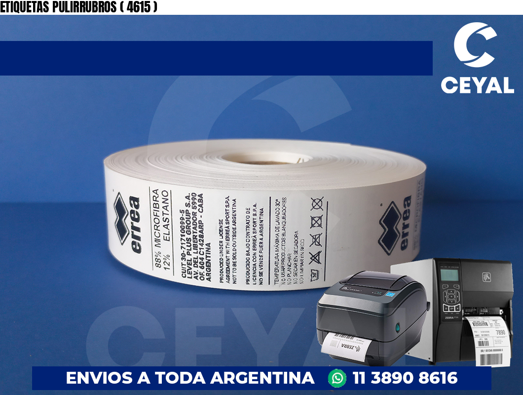 ETIQUETAS PULIRRUBROS ( 4615 )