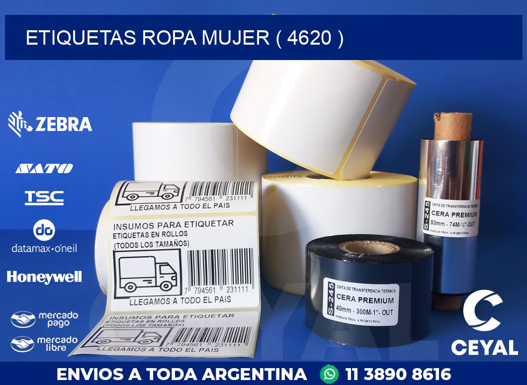 ETIQUETAS ROPA MUJER ( 4620 )