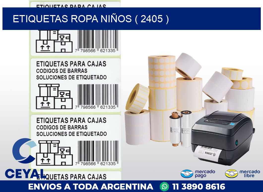 ETIQUETAS ROPA NIÑOS ( 2405 )