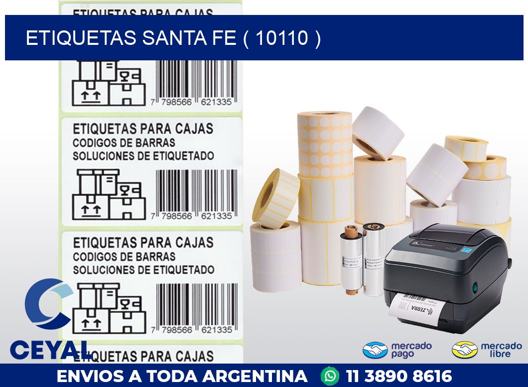 ETIQUETAS SANTA FE ( 10110 )