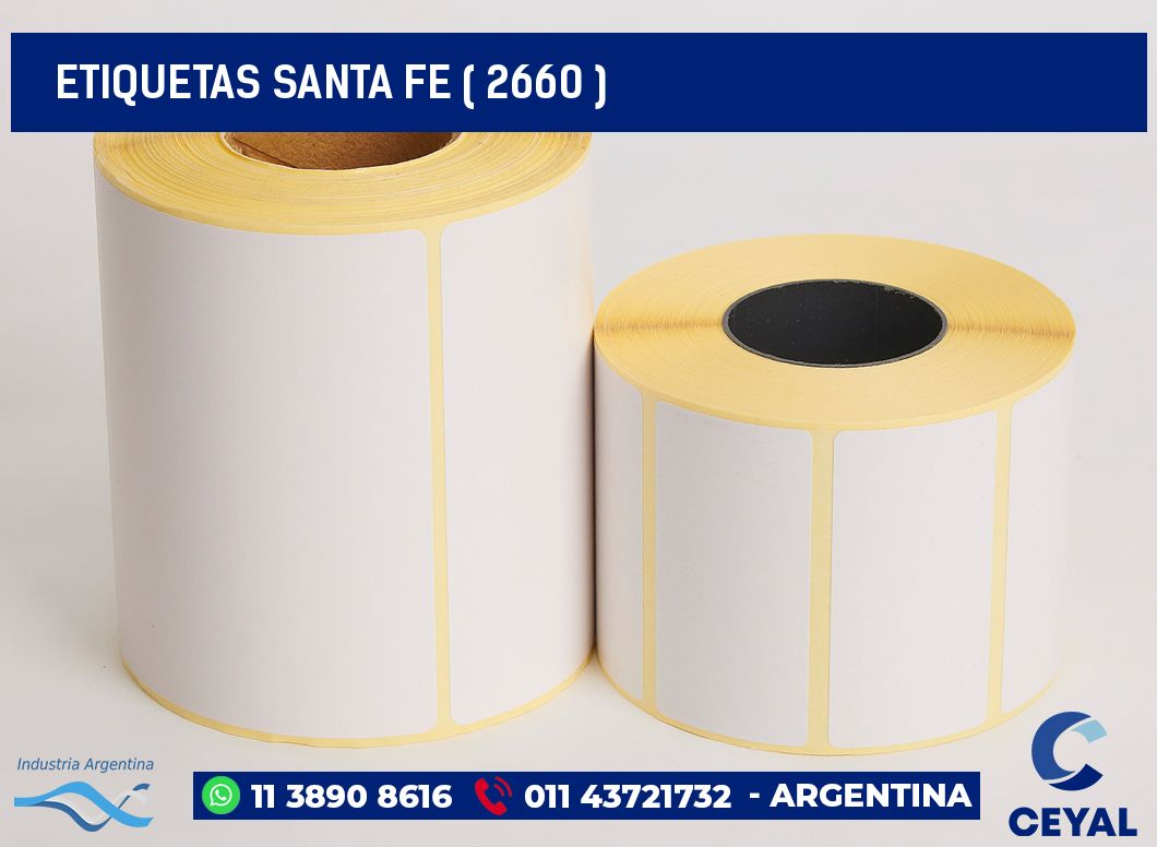 ETIQUETAS SANTA FE ( 2660 )