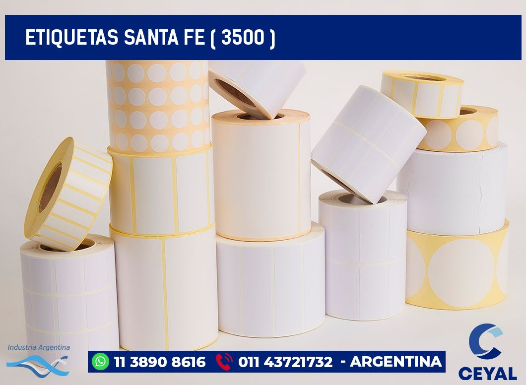 ETIQUETAS SANTA FE ( 3500 )