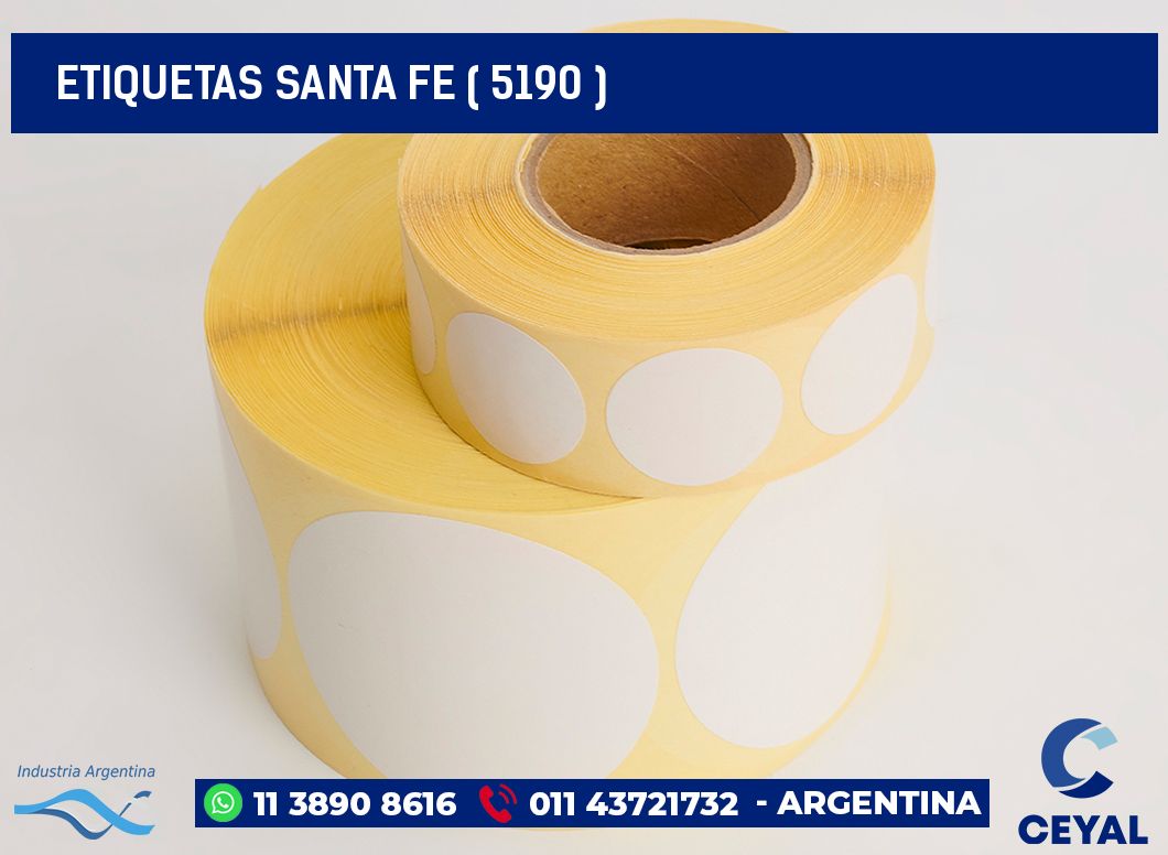 ETIQUETAS SANTA FE ( 5190 )