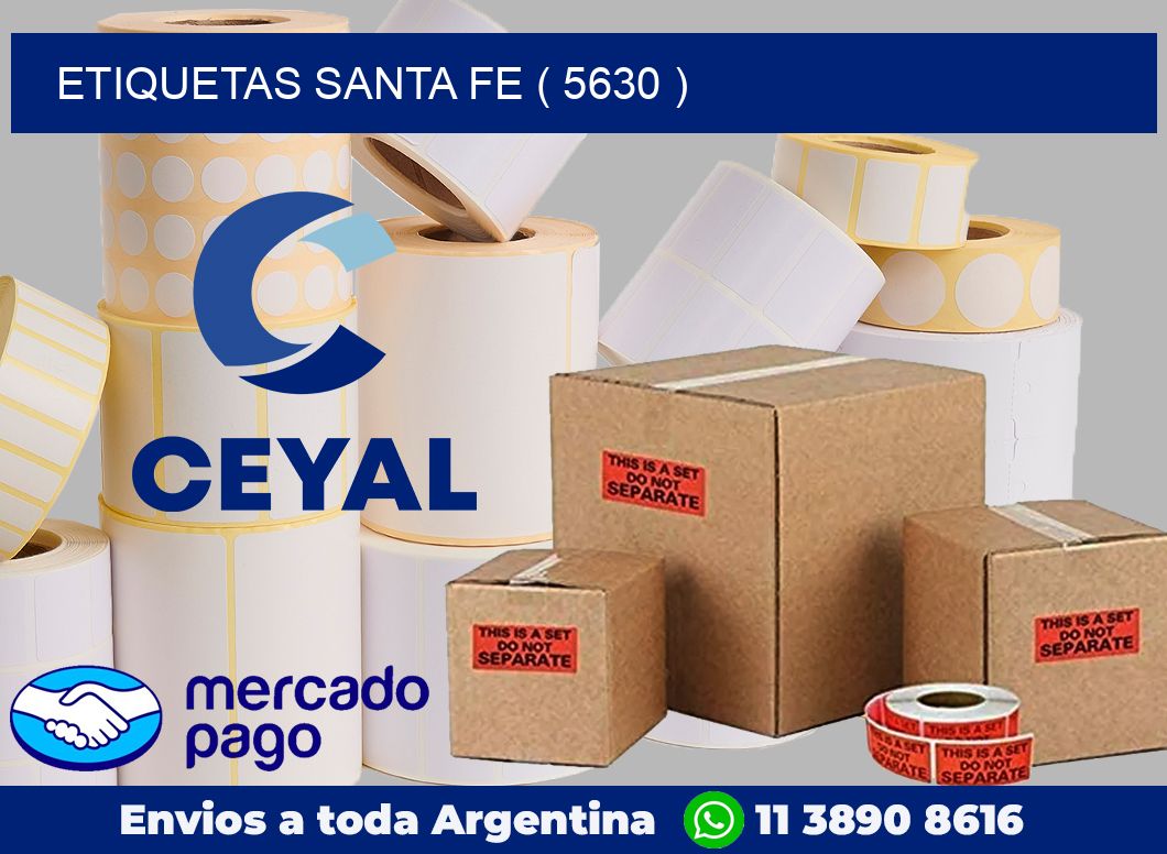 ETIQUETAS SANTA FE ( 5630 )