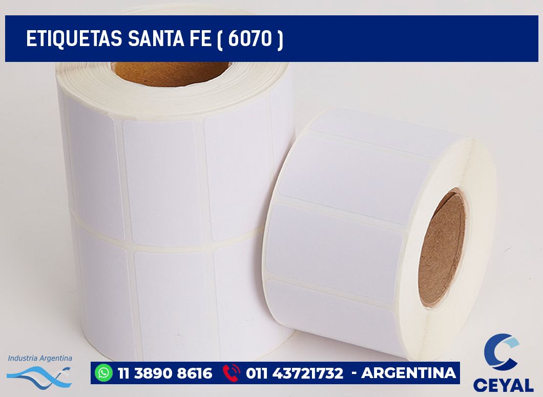 ETIQUETAS SANTA FE ( 6070 )