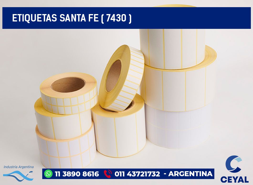 ETIQUETAS SANTA FE ( 7430 )