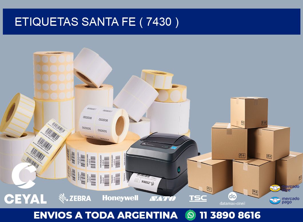 ETIQUETAS SANTA FE ( 7430 )