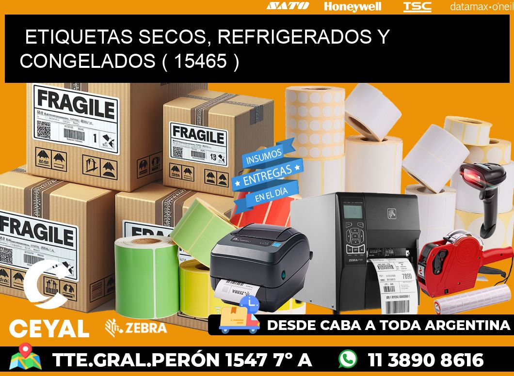 ETIQUETAS SECOS, REFRIGERADOS Y CONGELADOS ( 15465 )