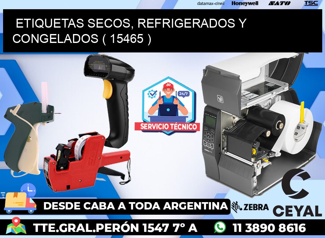 ETIQUETAS SECOS, REFRIGERADOS Y CONGELADOS ( 15465 )