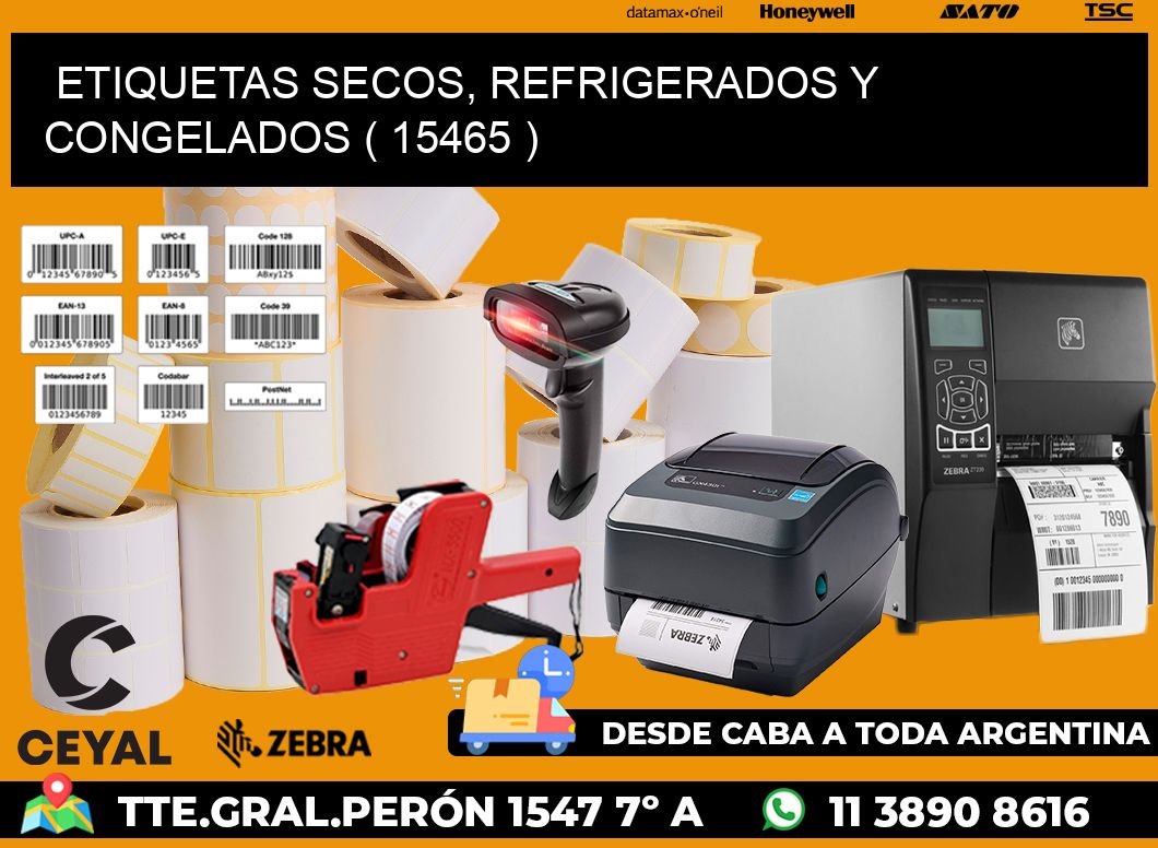 ETIQUETAS SECOS, REFRIGERADOS Y CONGELADOS ( 15465 )