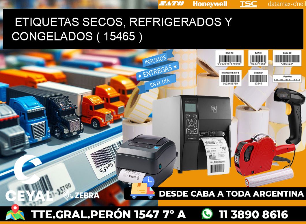 ETIQUETAS SECOS, REFRIGERADOS Y CONGELADOS ( 15465 )