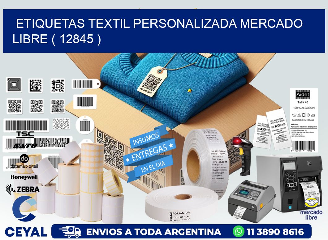 ETIQUETAS TEXTIL PERSONALIZADA MERCADO LIBRE ( 12845 )