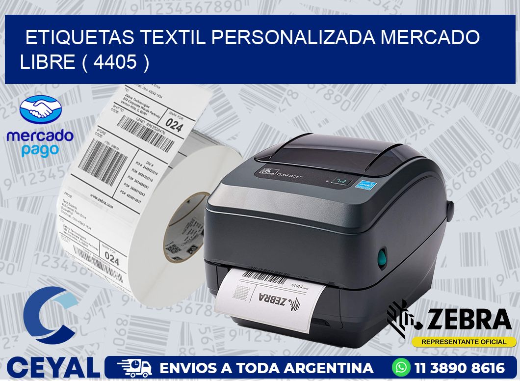 ETIQUETAS TEXTIL PERSONALIZADA MERCADO LIBRE ( 4405 )