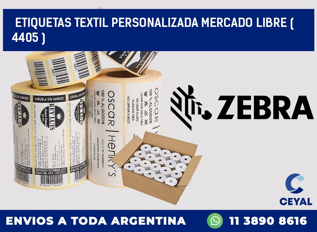 ETIQUETAS TEXTIL PERSONALIZADA MERCADO LIBRE ( 4405 )