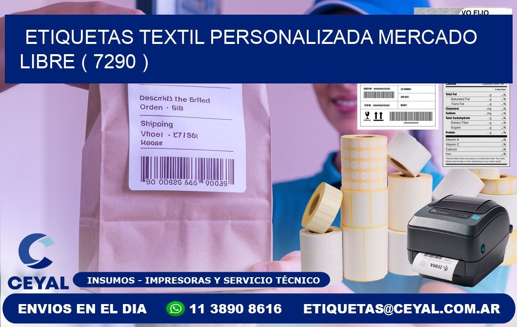 ETIQUETAS TEXTIL PERSONALIZADA MERCADO LIBRE ( 7290 )