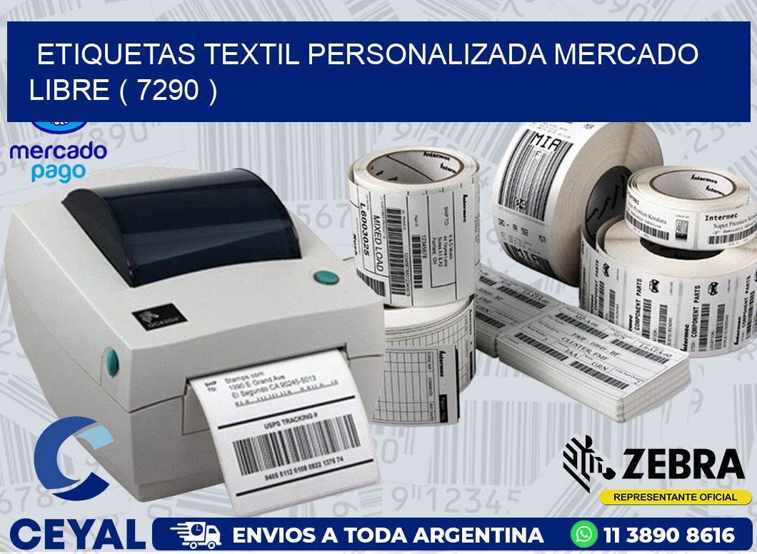 ETIQUETAS TEXTIL PERSONALIZADA MERCADO LIBRE ( 7290 )