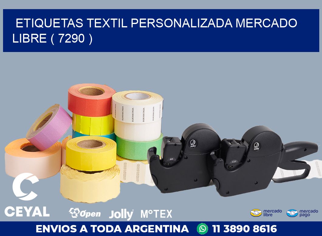 ETIQUETAS TEXTIL PERSONALIZADA MERCADO LIBRE ( 7290 )