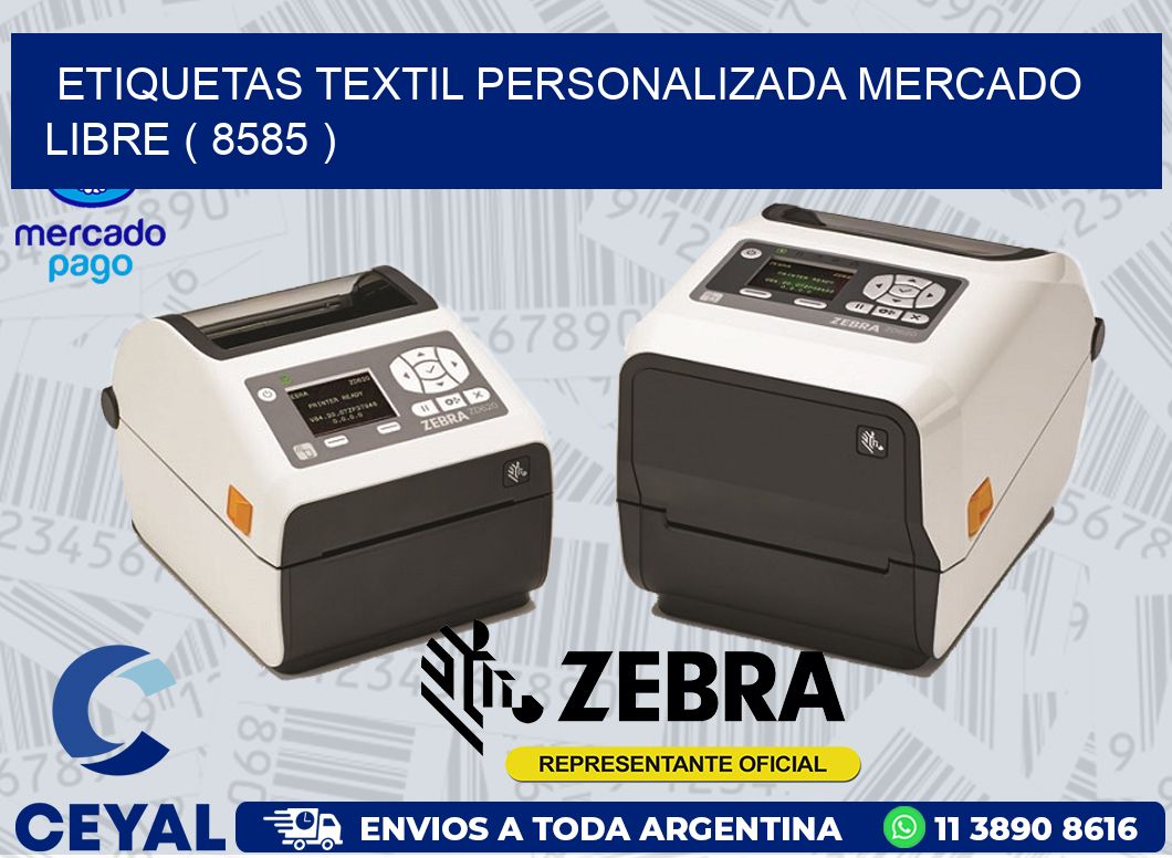 ETIQUETAS TEXTIL PERSONALIZADA MERCADO LIBRE ( 8585 )