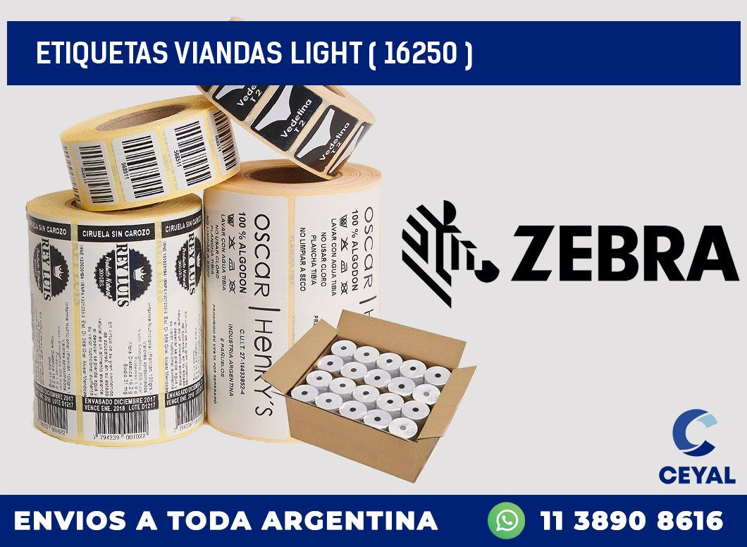 ETIQUETAS VIANDAS LIGHT ( 16250 )