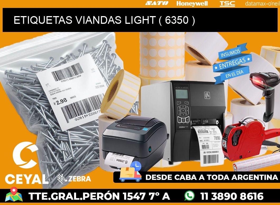ETIQUETAS VIANDAS LIGHT ( 6350 )
