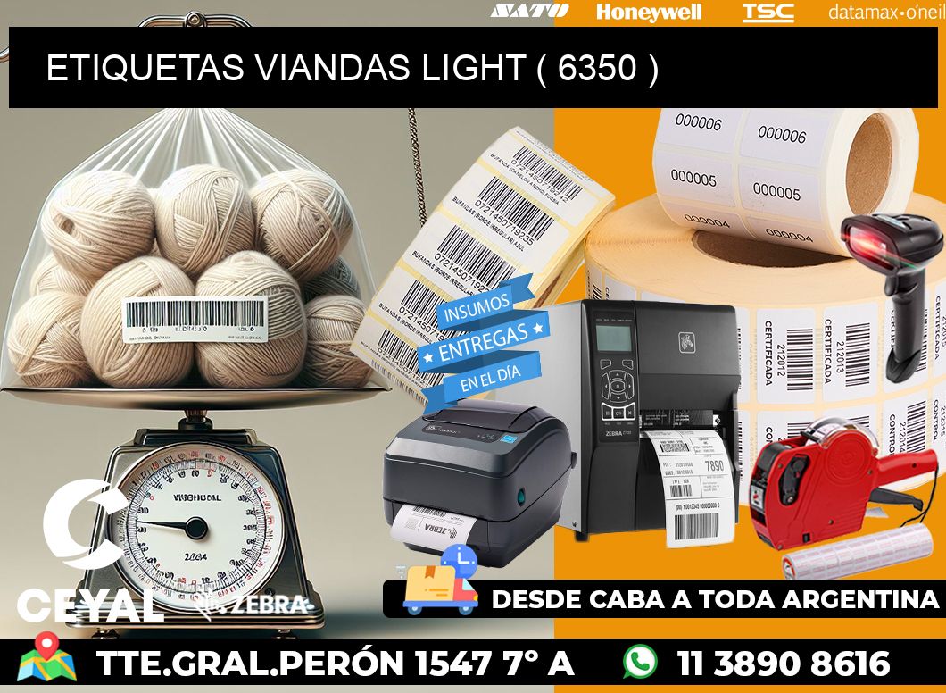 ETIQUETAS VIANDAS LIGHT ( 6350 )