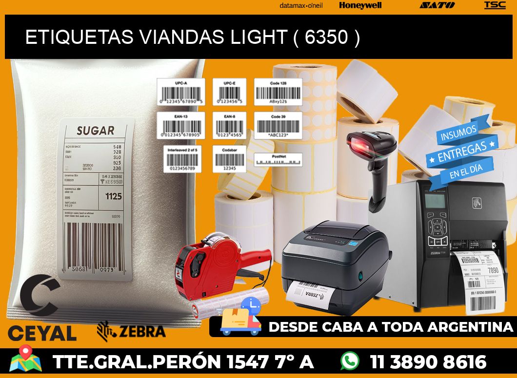 ETIQUETAS VIANDAS LIGHT ( 6350 )
