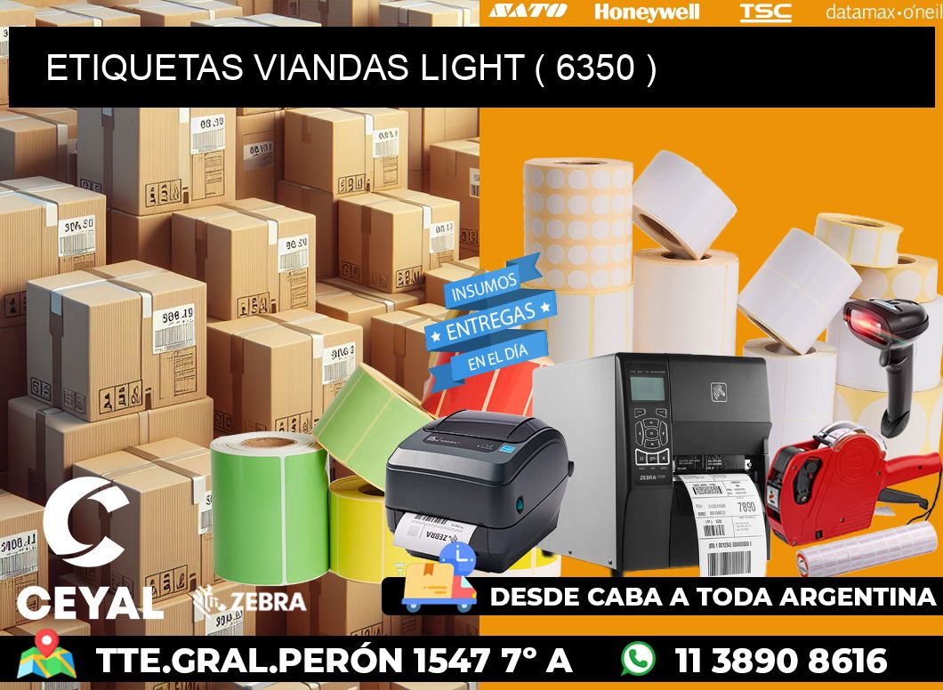 ETIQUETAS VIANDAS LIGHT ( 6350 )