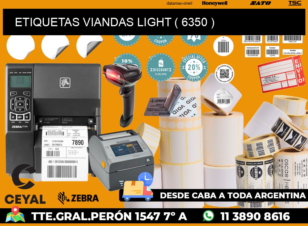 ETIQUETAS VIANDAS LIGHT ( 6350 )