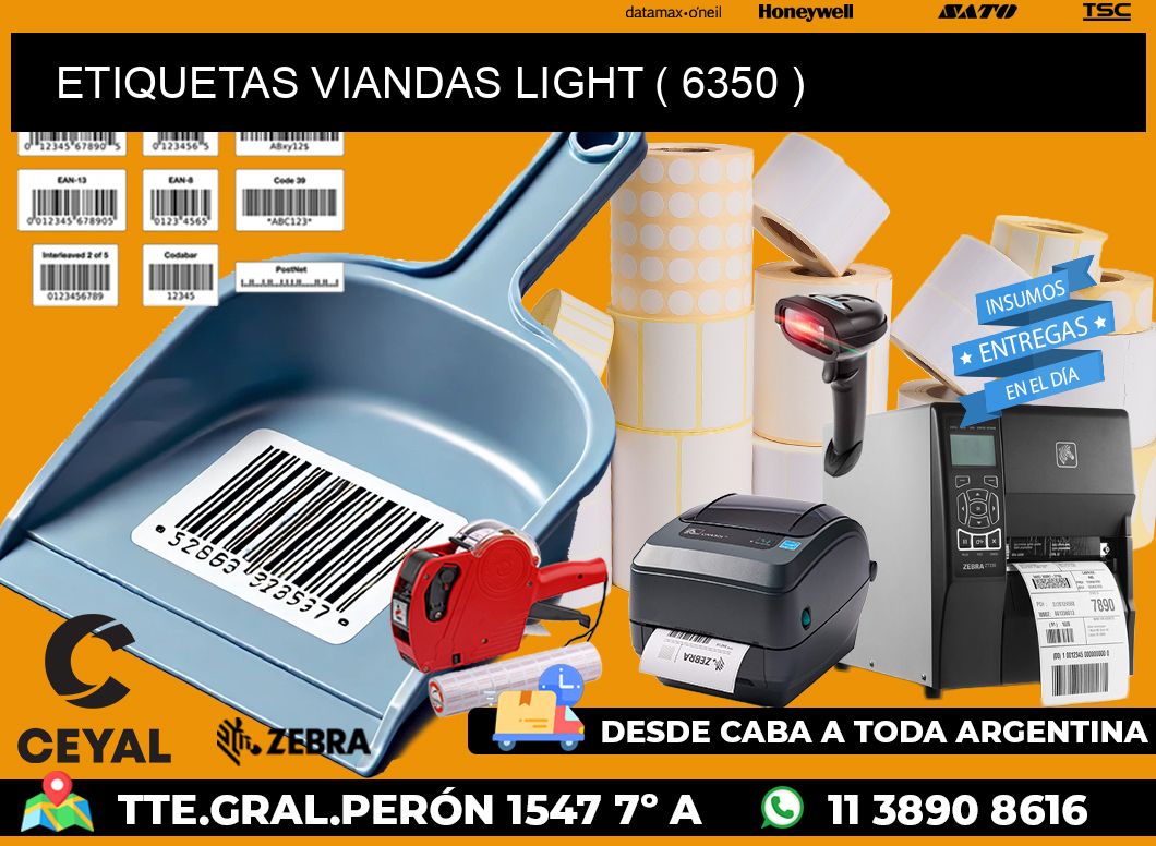 ETIQUETAS VIANDAS LIGHT ( 6350 )