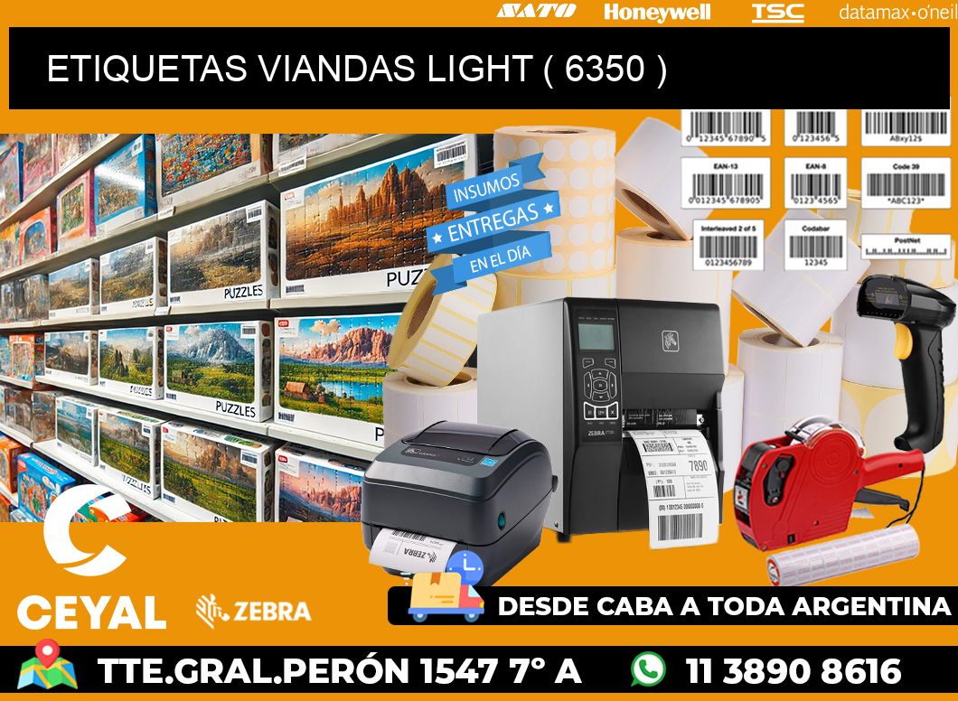 ETIQUETAS VIANDAS LIGHT ( 6350 )