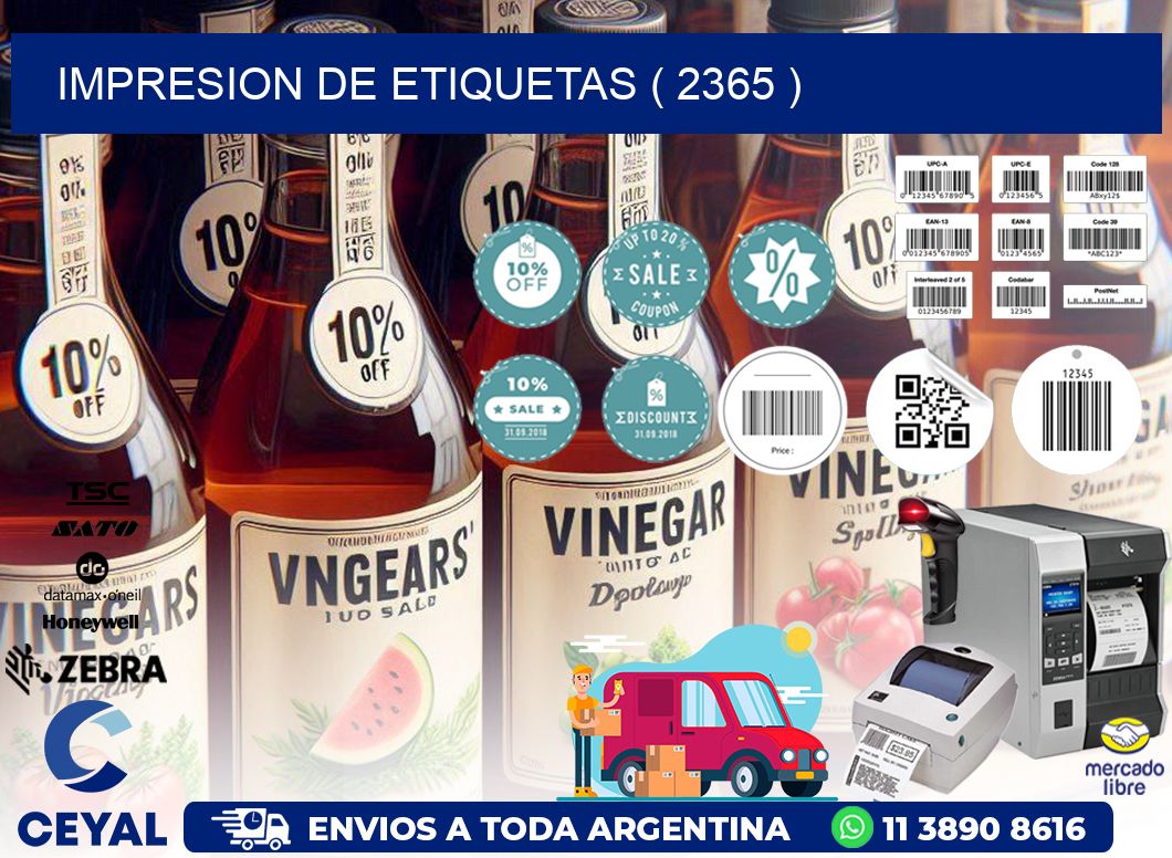 IMPRESION DE ETIQUETAS ( 2365 )